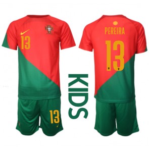 Portugal Danilo Pereira #13 Replica Home Stadium Kit for Kids World Cup 2022 Short Sleeve (+ pants)
